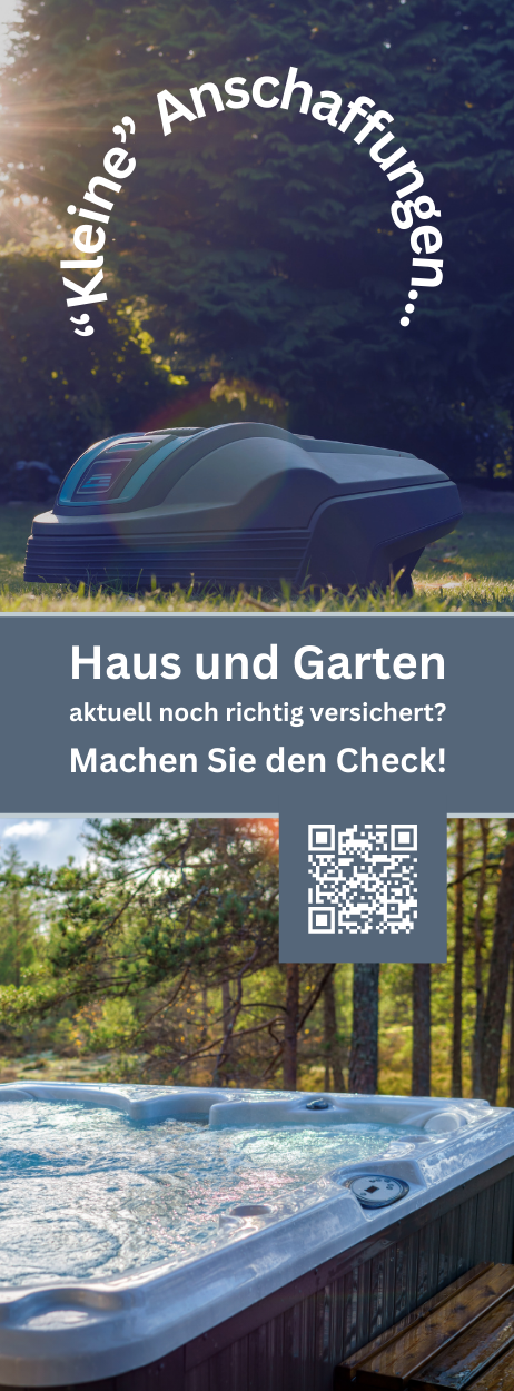 Gebäudeversicherung Status-Check - Türanhänger mit Deinem QR-Code | 250 Stk.