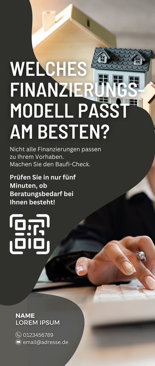 Baufinanzierungs-Check - Rollup | 1 Stk.
