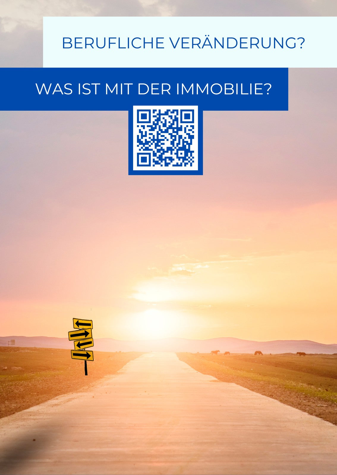 Berufliche Veränderung - Poster Din A1 für Kundenstopper oder Schaufenster - twoforty x immo - 3 Stk.