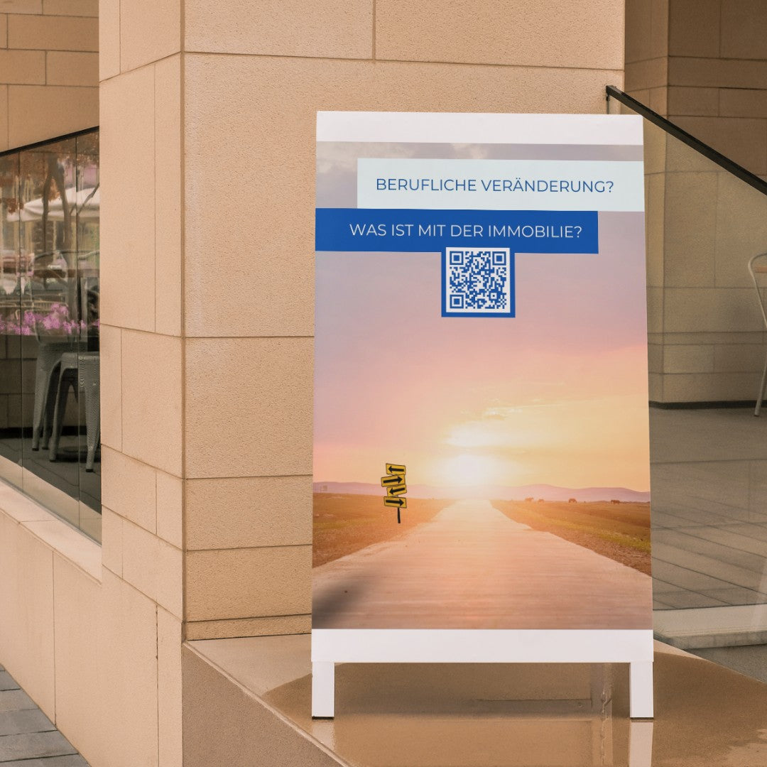 Berufliche Veränderung - Poster Din A1 für Kundenstopper oder Schaufenster - twoforty x immo - 3 Stk.