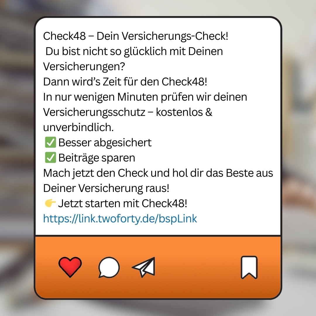 Check 48 - Postvorlage für Social Media