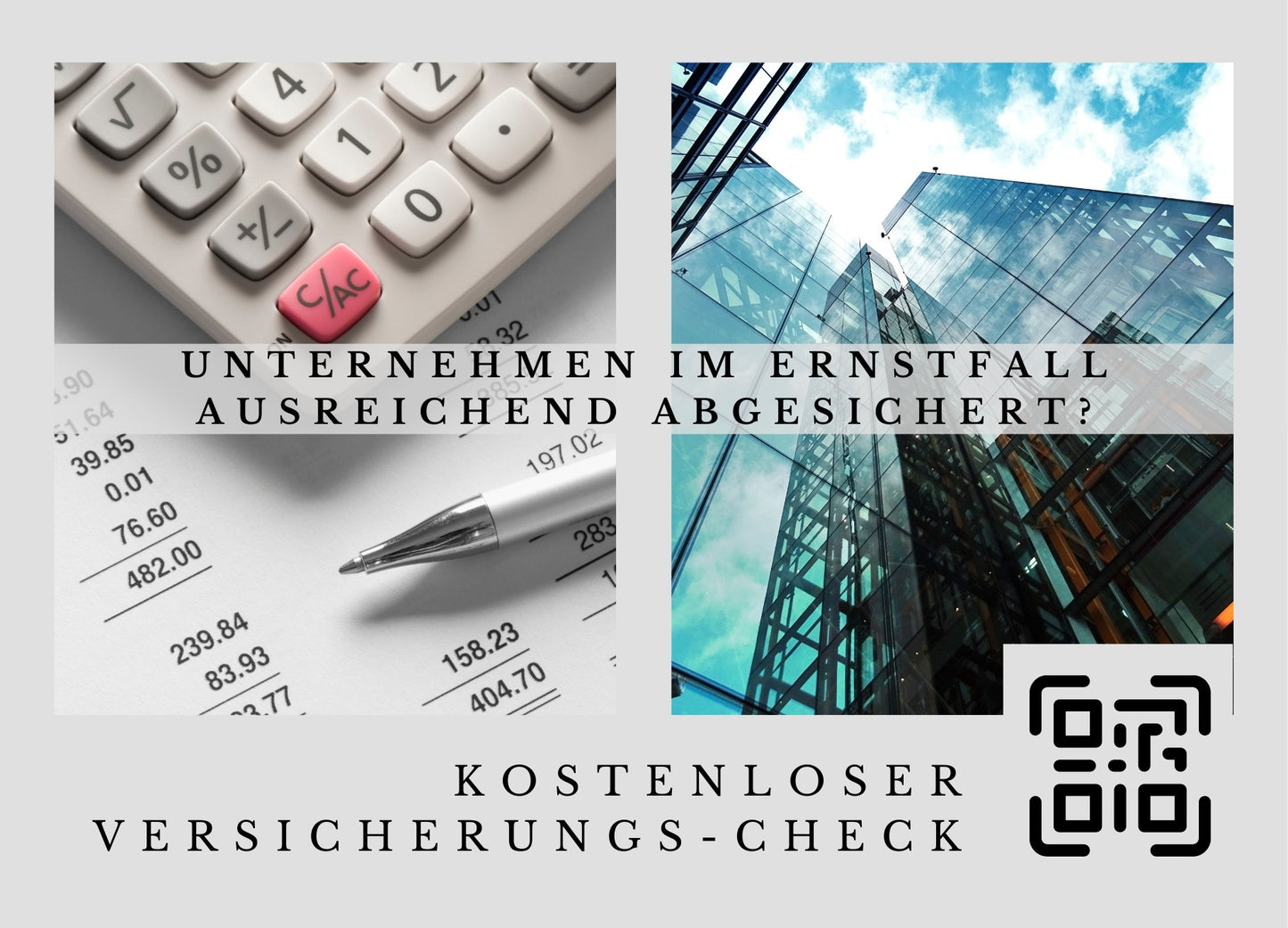 Firmenbonität & -liquidität - Postkarten mit Deinem QR-Code & Deiner Adresse