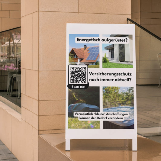 Gebäudeversicherung Status-Check - Poster Din A1 für Kundenstopper oder Schaufenster 3 Stk.