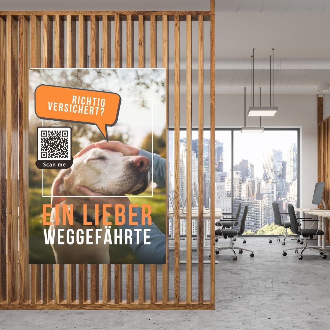 Hunde Versicherungs-Check- Poster Din A1 für Kundenstopper oder Schaufenster 3 Stk.