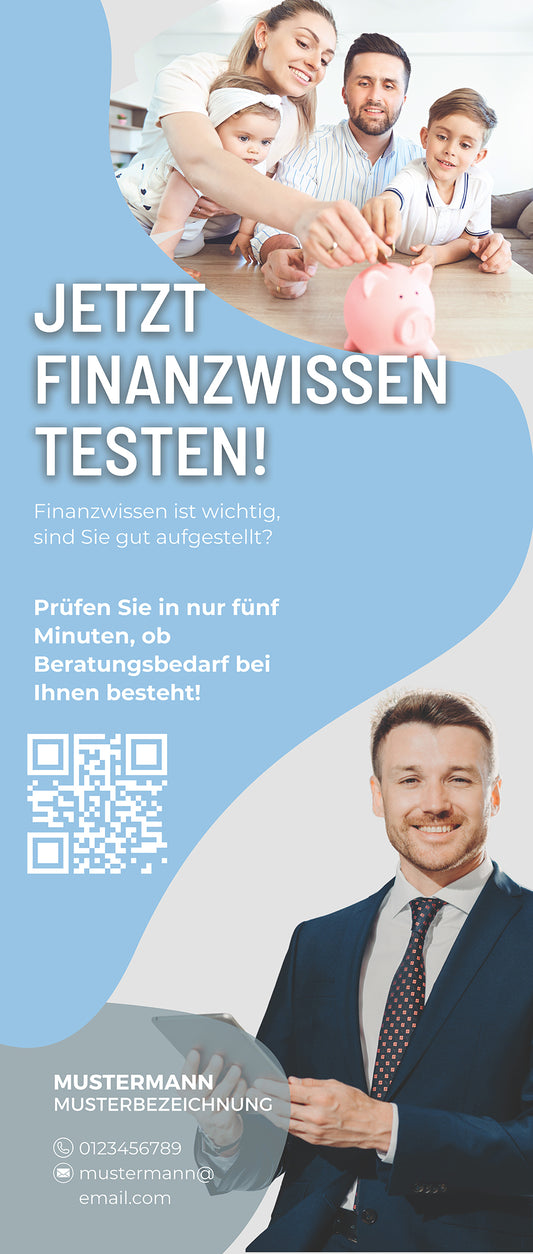 Jetzt Finanzwissen testen - Rollup | 1 Stk.