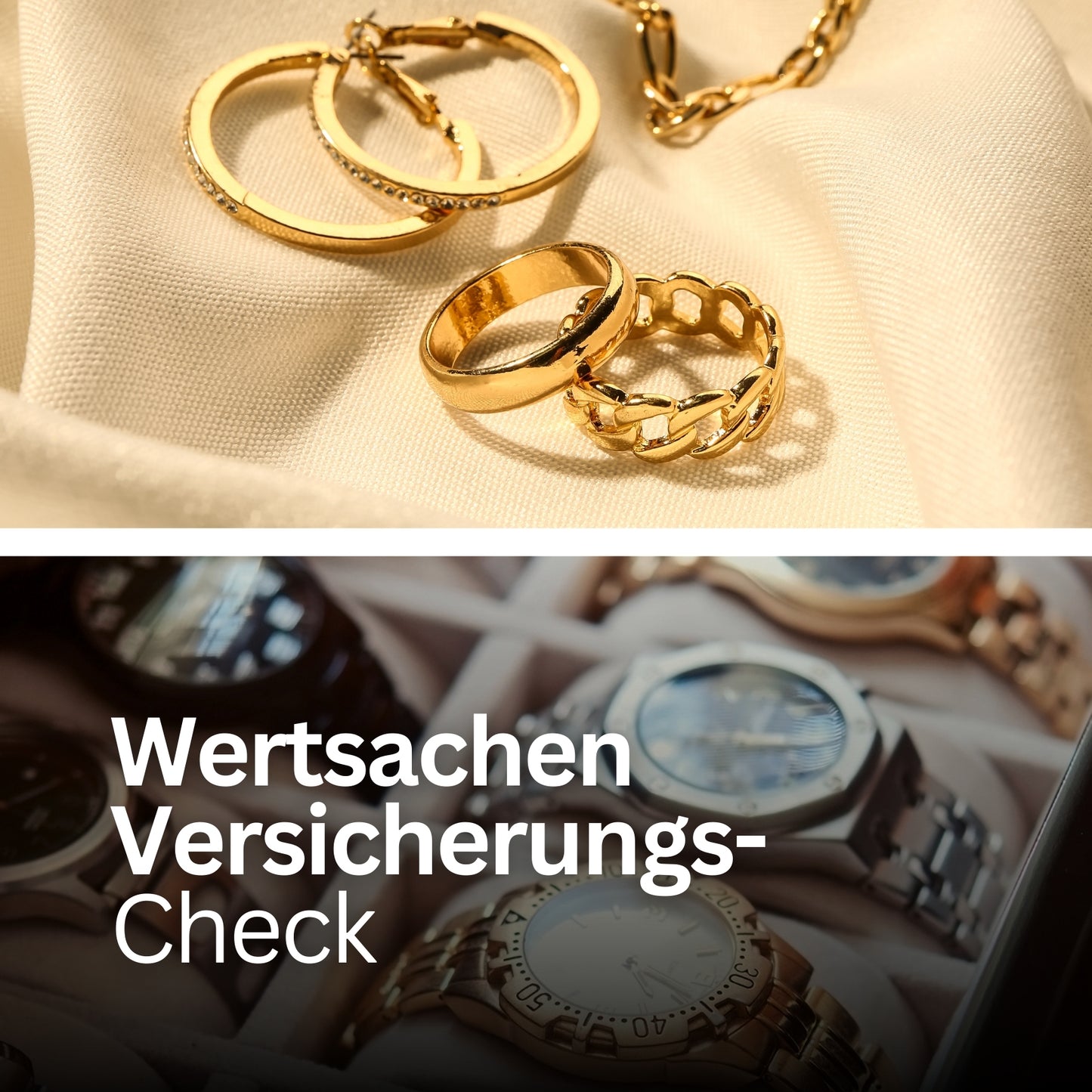 Wertsachen Versicherungs-Check - Postvorlage für Social Media