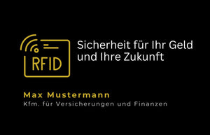 RFID-Blocker Karte mit Deinem QR-Code & Deiner Adresse | 100 Stk.