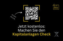 Lade das Bild in den Galerie-Viewer, RFID-Blocker Karte mit Deinem QR-Code &amp; Deiner Adresse | 100 Stk.
