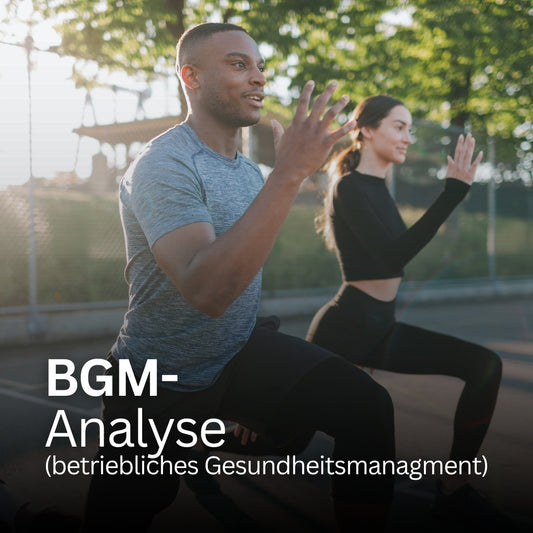 Analyse Firmen Gesundheitsmanagement, Postvorlage für Social Media