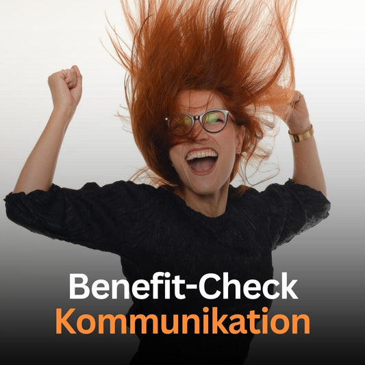 Benefit-Check Kommunikation, Postvorlage für Social Media