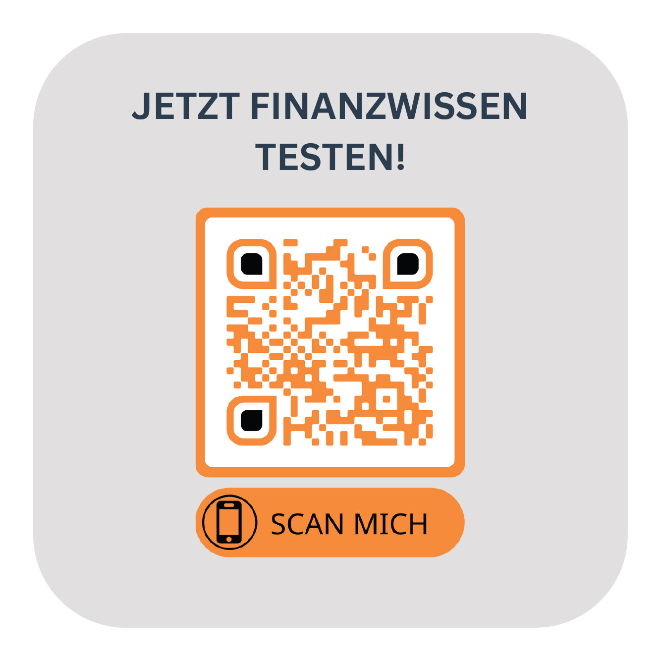 Jetzt Finanzwissen testen - Bierdeckel mit Deinem QR-Code | 1.000 Stk.