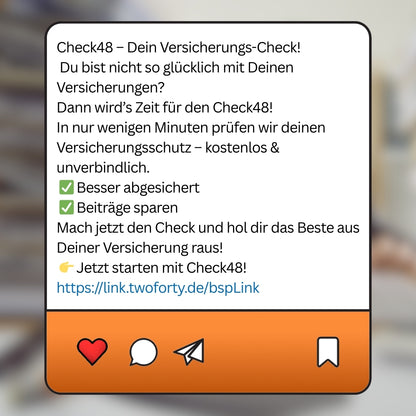 Check 48 - Postvorlage für Social Media