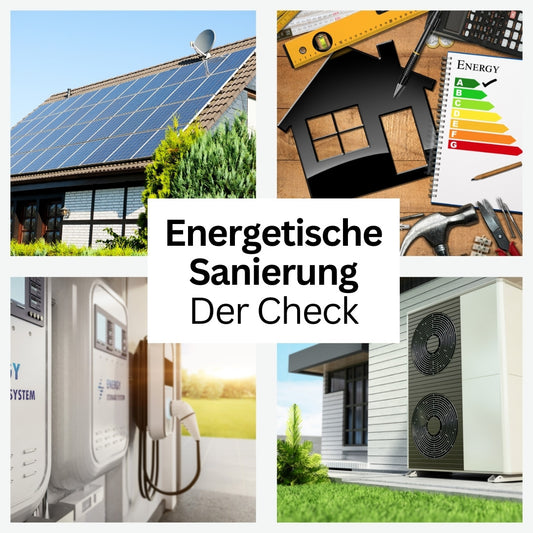 Energetische Sanierung - Der Check - Postvorlage für Social Media