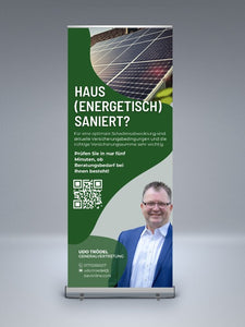 Energiesanierung - Rollup | für Veranstaltungen, Deine Agentur etc. | 1 Stk.