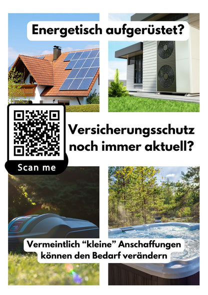 Gebäudeversicherung Status-Check - Poster Din A1 für Kundenstopper oder Schaufenster 3 Stk.