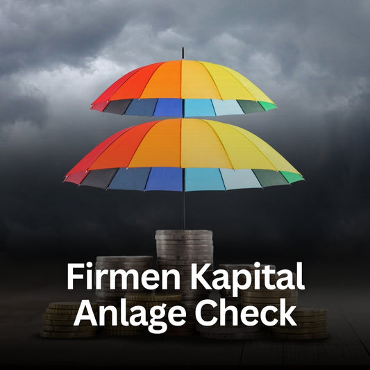 Firmen Kapitalanlage Check, Postvorlage für Social Media