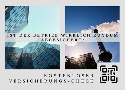 Firme-Risiko-Analyse - Postkarten mit Deinem QR-Code & Deiner Adresse