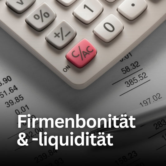 Firmenbonität- & -liquidität - Postvorlage für Social Media