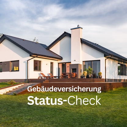 Gebäudeversicherung Status-Check - Postvorlage für Social Media