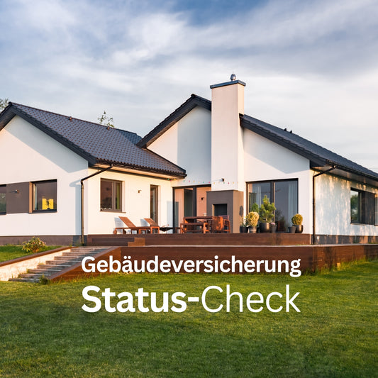 Gebäudeversicherung Status-Check - Postvorlage für Social Media
