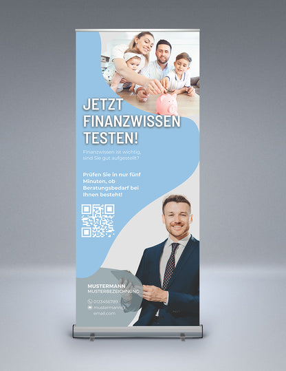 Jetzt Finanzwissen testen - Rollup | 1 Stk.