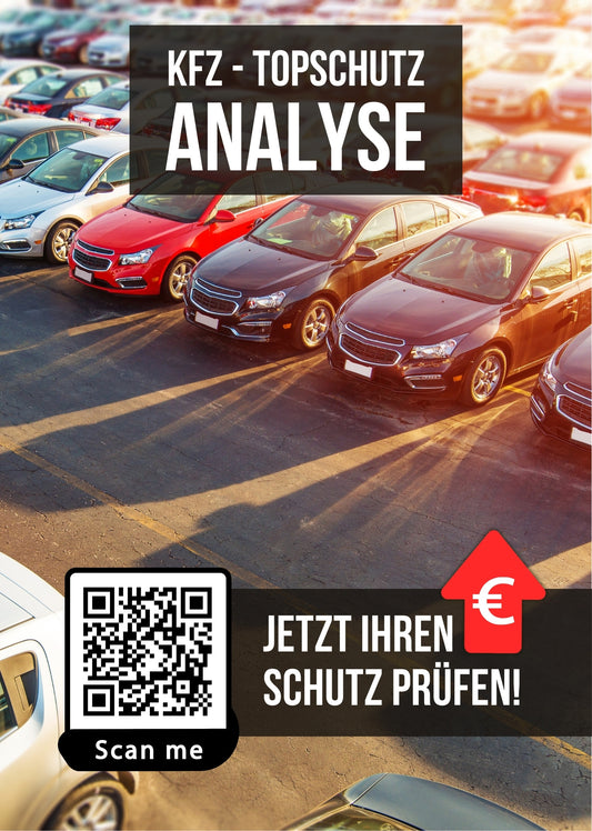 KFZ-Topschutz Analyse - Mini Rollup mit Deinem QR-Code - 1 Stk.