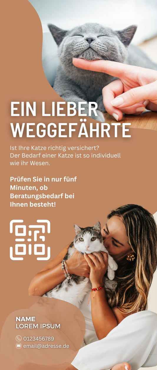 Katzen Versicherungs-Check - Rollup | 1 Stk.