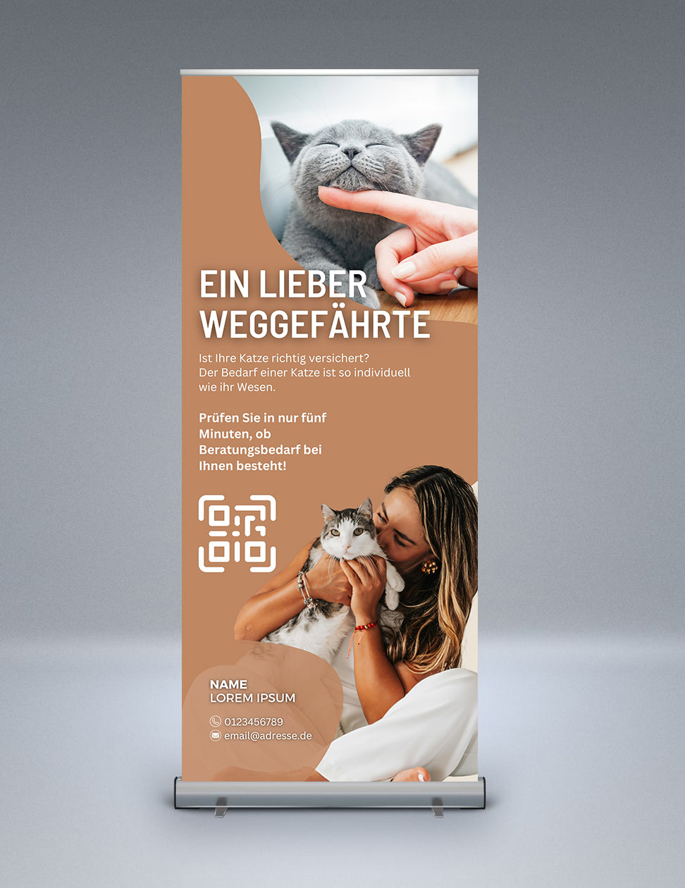 Katzen Versicherungs-Check - Rollup | 1 Stk.
