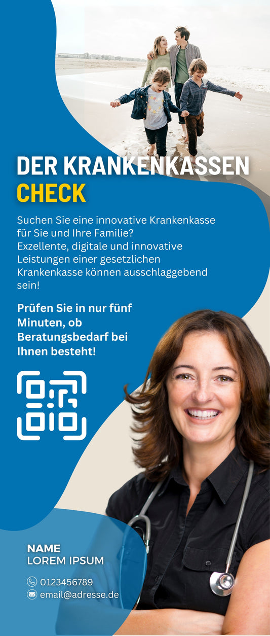 Krankenkassen Check (BKK Linde) - Rollup | 1 Stk.