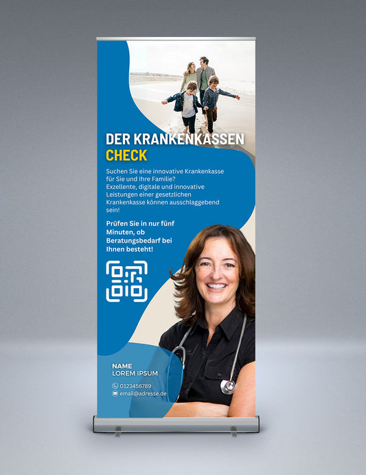 Krankenkassen Check (BKK Linde) - Rollup | 1 Stk.