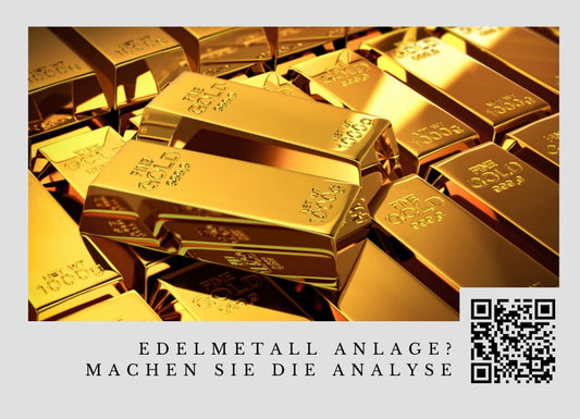 Kapitalanlage in Gold - Der Check - Postkarten mit Deinem QR-Code