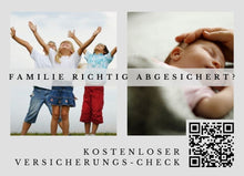 Lade das Bild in den Galerie-Viewer, Schutz4Kids-Postkarte mit Deinem QR-Code &amp; Deiner Adresse | 250 Stk.
