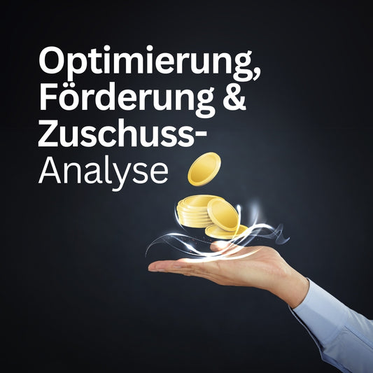 Optimierung-, Förderung- & Zuschuss-Analyse Postvorlage für Social Media