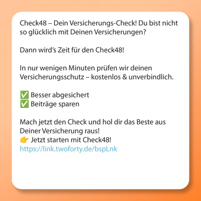 Check 48 - Postvorlage für Social Media