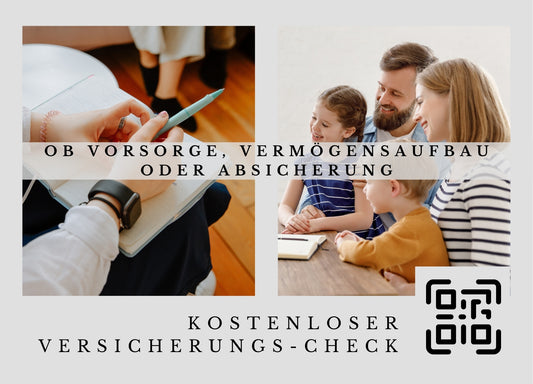 Persönlicher Finanzcoach - Postkarten mit Deinem QR-Code & Deiner Adresse