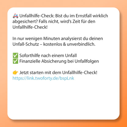 Unfall-Hilfe-Check Postvorlage für Social Media