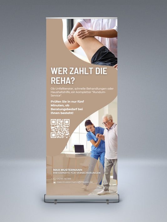 Unfall-Hilfe-Check - Rollup | für Physio etc. | 1 Stk.
