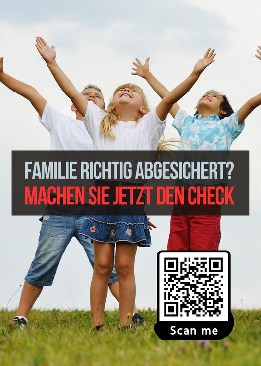 Schutz4Kids - Mini Rollup mit Deinem QR-Code - 1 Stk.