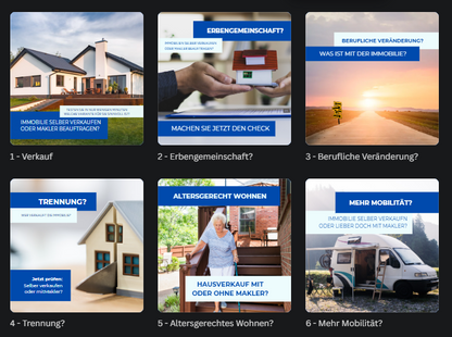 Immo-Check, Set an Postvorlage für Social Media
