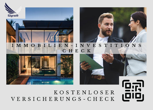 Immobilien Investitions Check - Postkarten mit Deinem QR-Code & Deiner Adresse