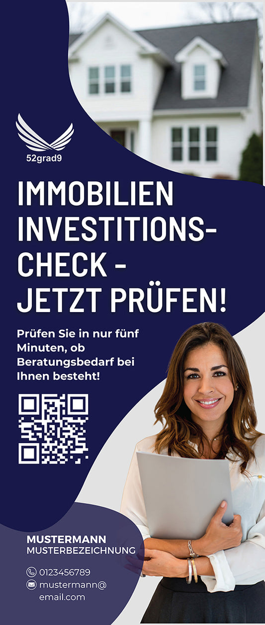 Immobilien Investitions Check - Rollup | 1 Stk.