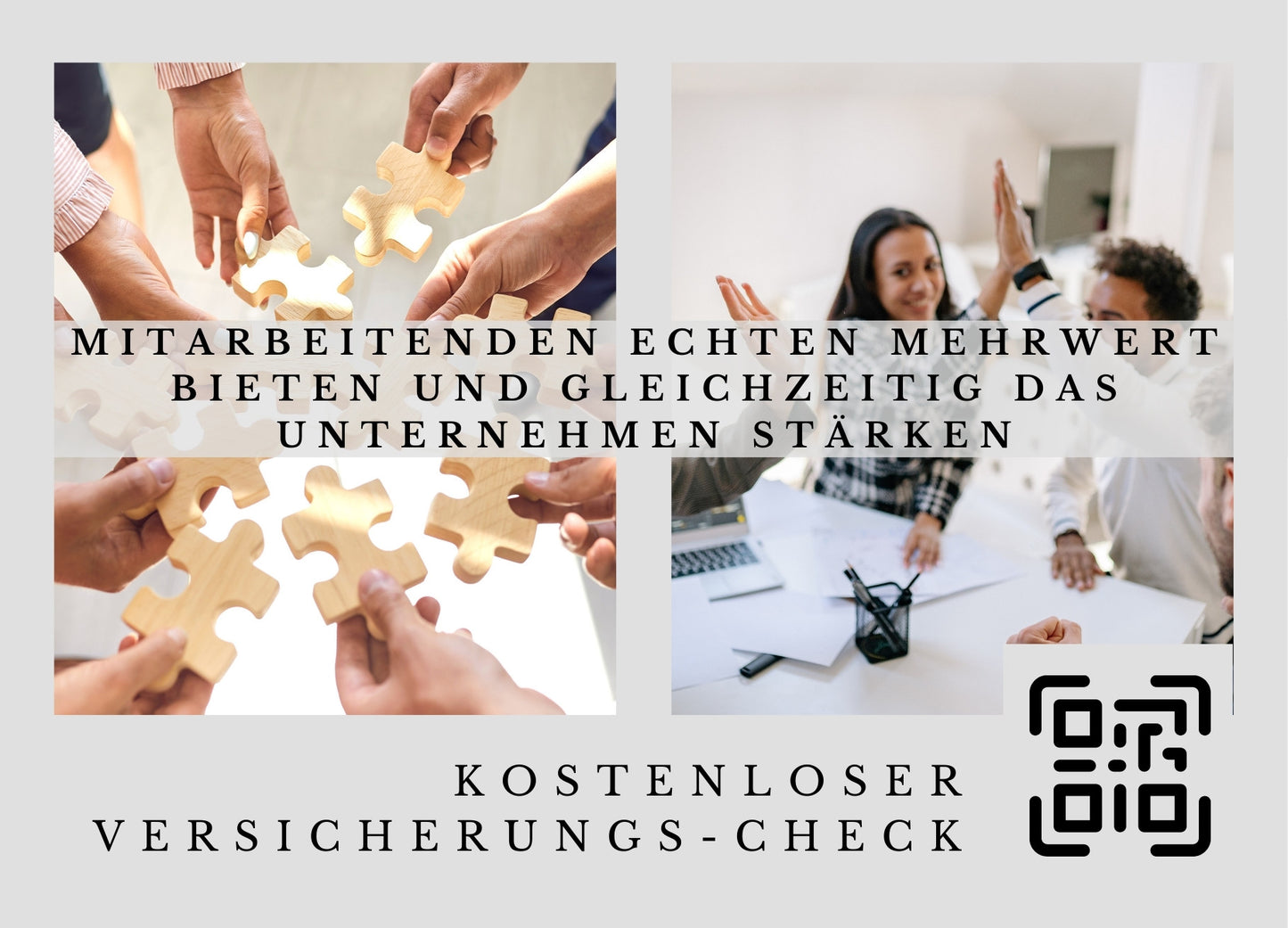 bKV-Check Arbeitgeber - Postkarten mit Deinem QR-Code & Deiner Adresse