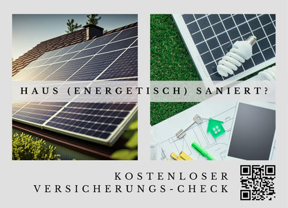 Energetische Sanierung - Der Check - Postkarten mit Deinem QR-Code & Deiner Adresse