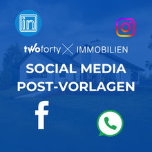 Lade das Bild in den Galerie-Viewer, Set an Immobilien-Post-Vorlagen für Social Media, WhatsApp-Status und Co.
